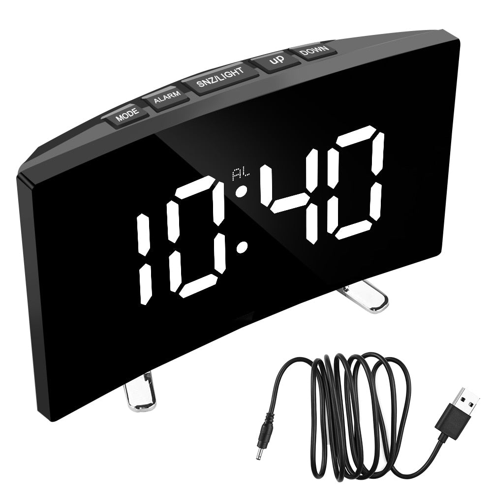 Digital Table Alarm Clock - Orchid Unique