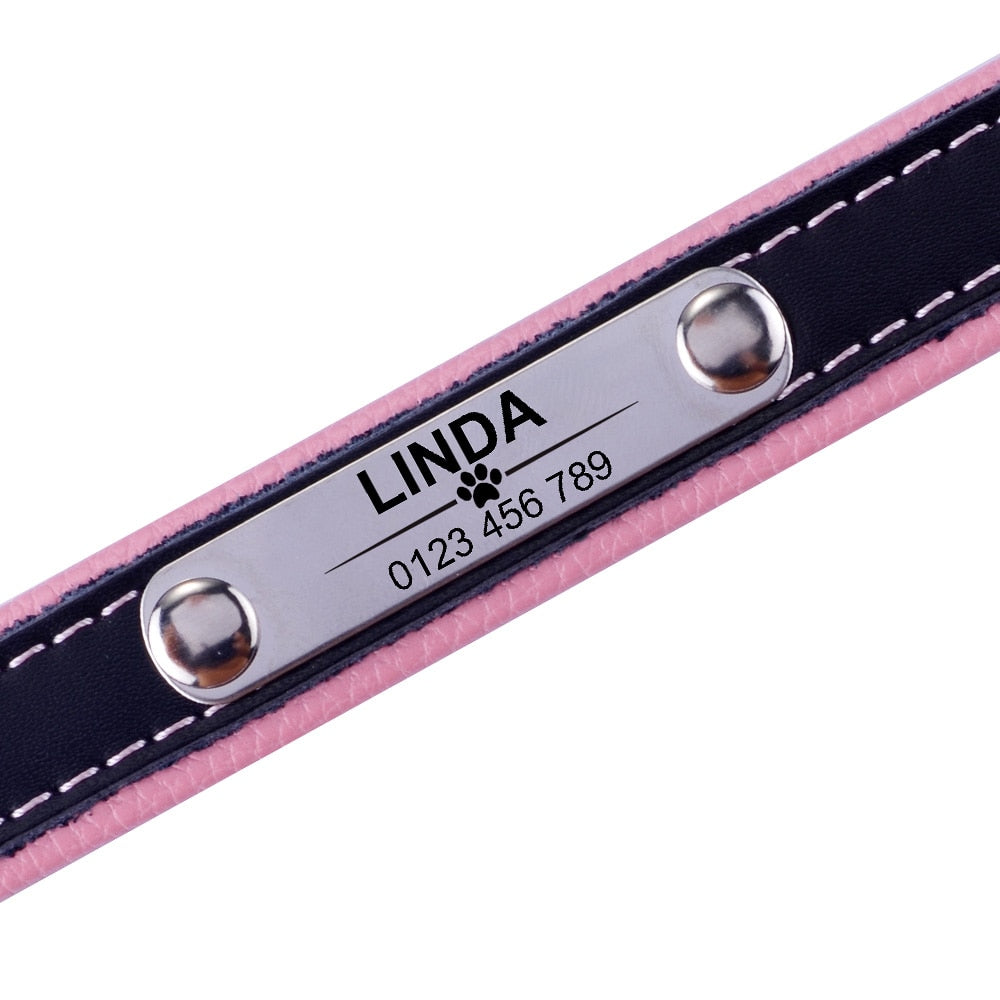 Adjustable personalized dog collar - Orchid Unique