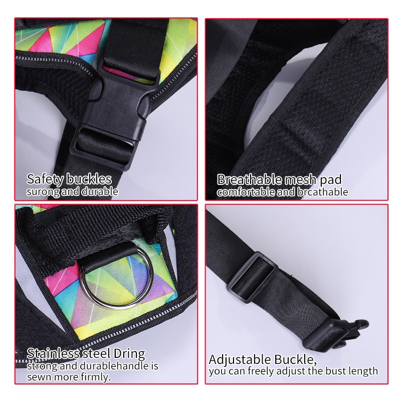 Adjustable Nylon Dog Harness - Orchid Unique