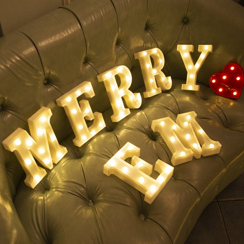 Luxury Alphabet Letter LED Lights - Orchid Unique