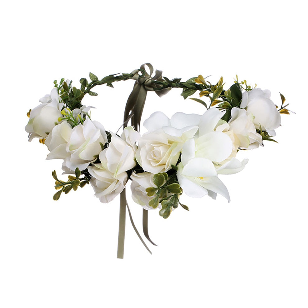 Molans Spring Bohemian Flower Crowns - Orchid Unique