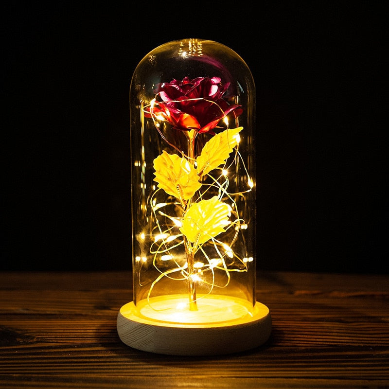 Rose LED Light Foil Flower - Orchid Unique