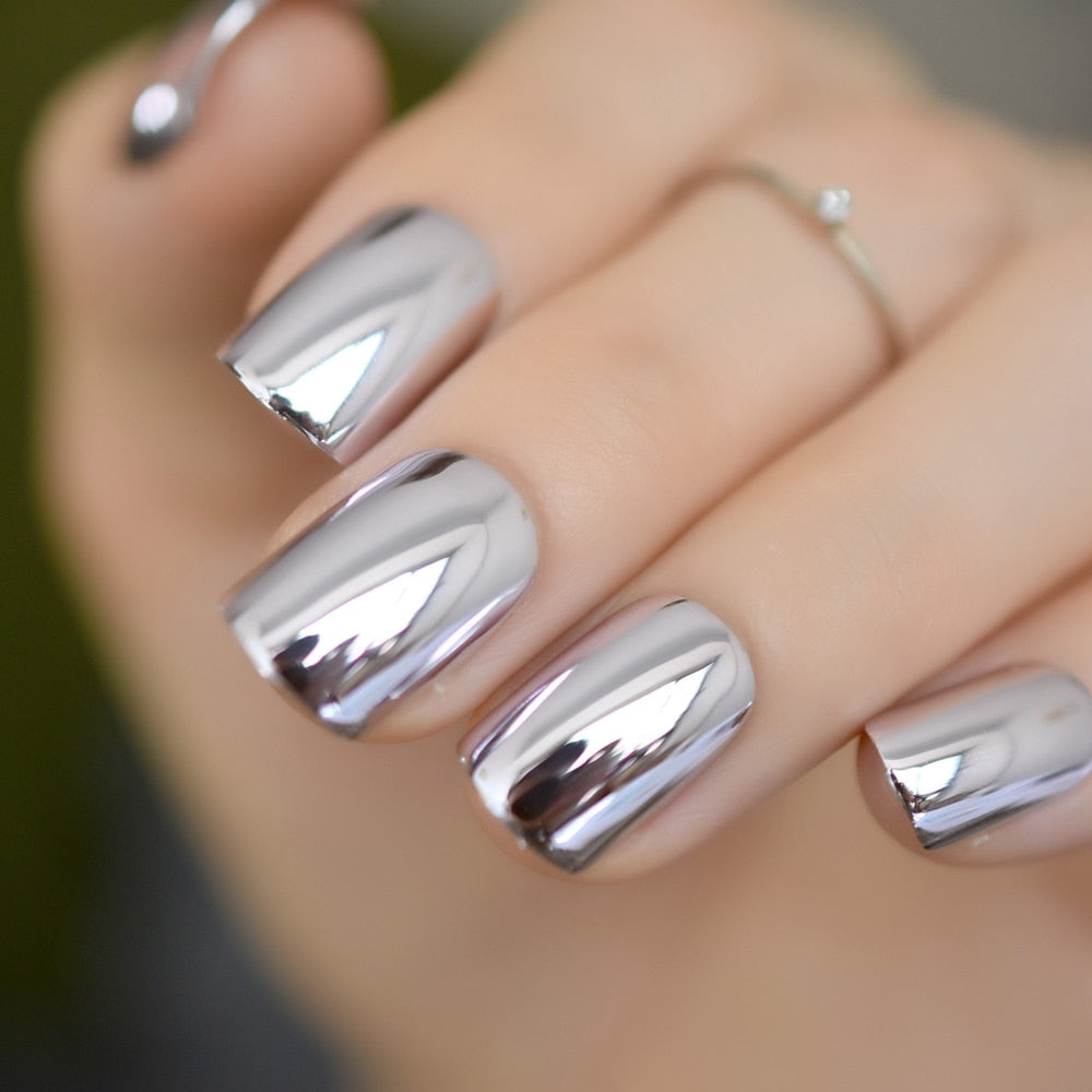 Round Fake Nail Tips - Orchid Unique