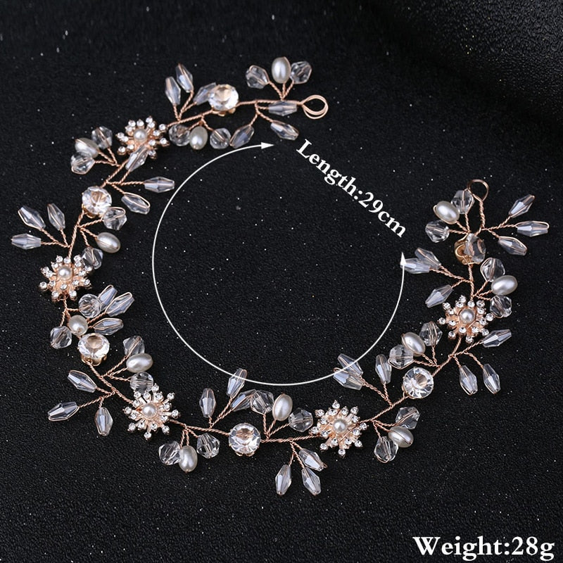 Pearl Crystal Wedding Hair Combs - Orchid Unique