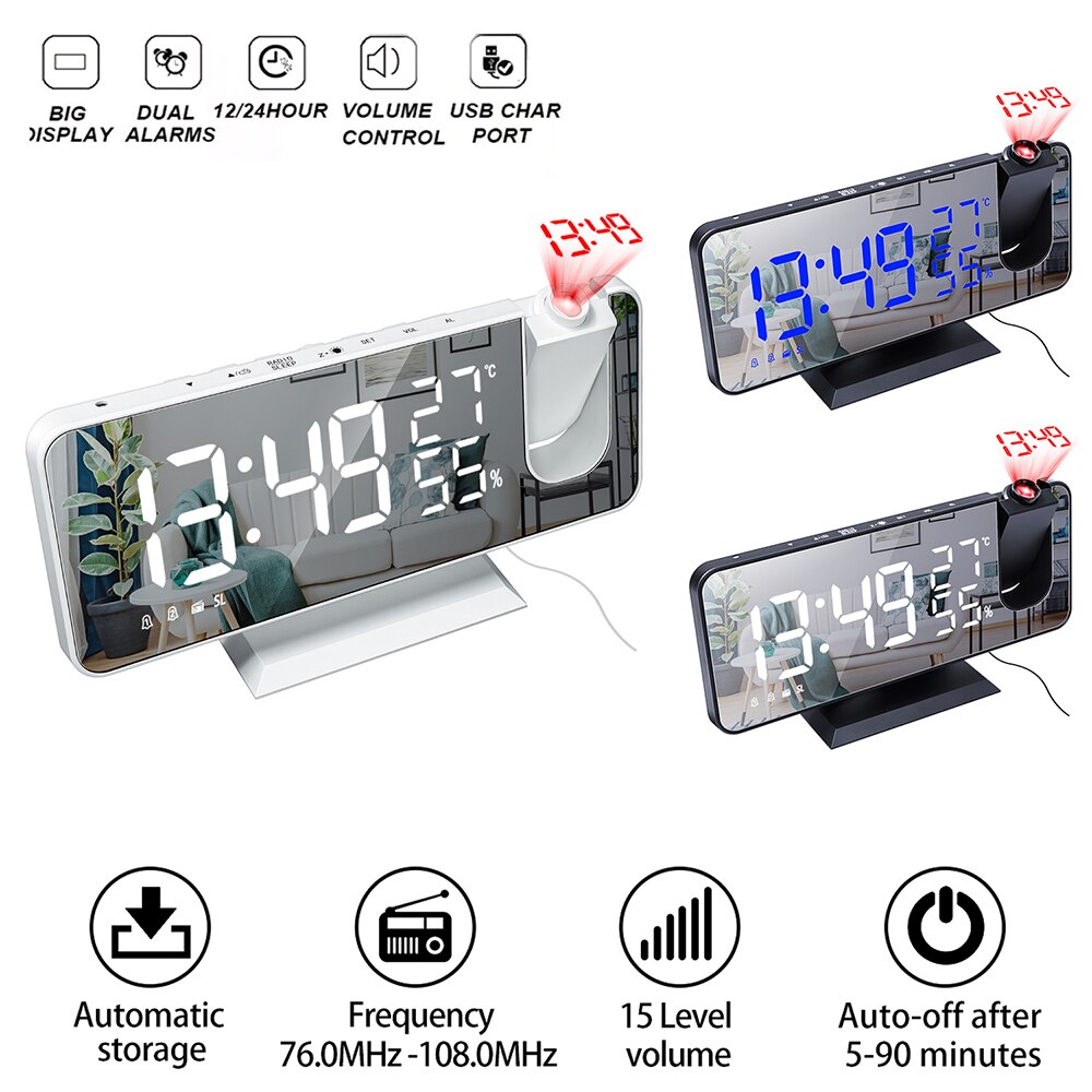 Multifunctional LED Digital Alarm Clock - Orchid Unique
