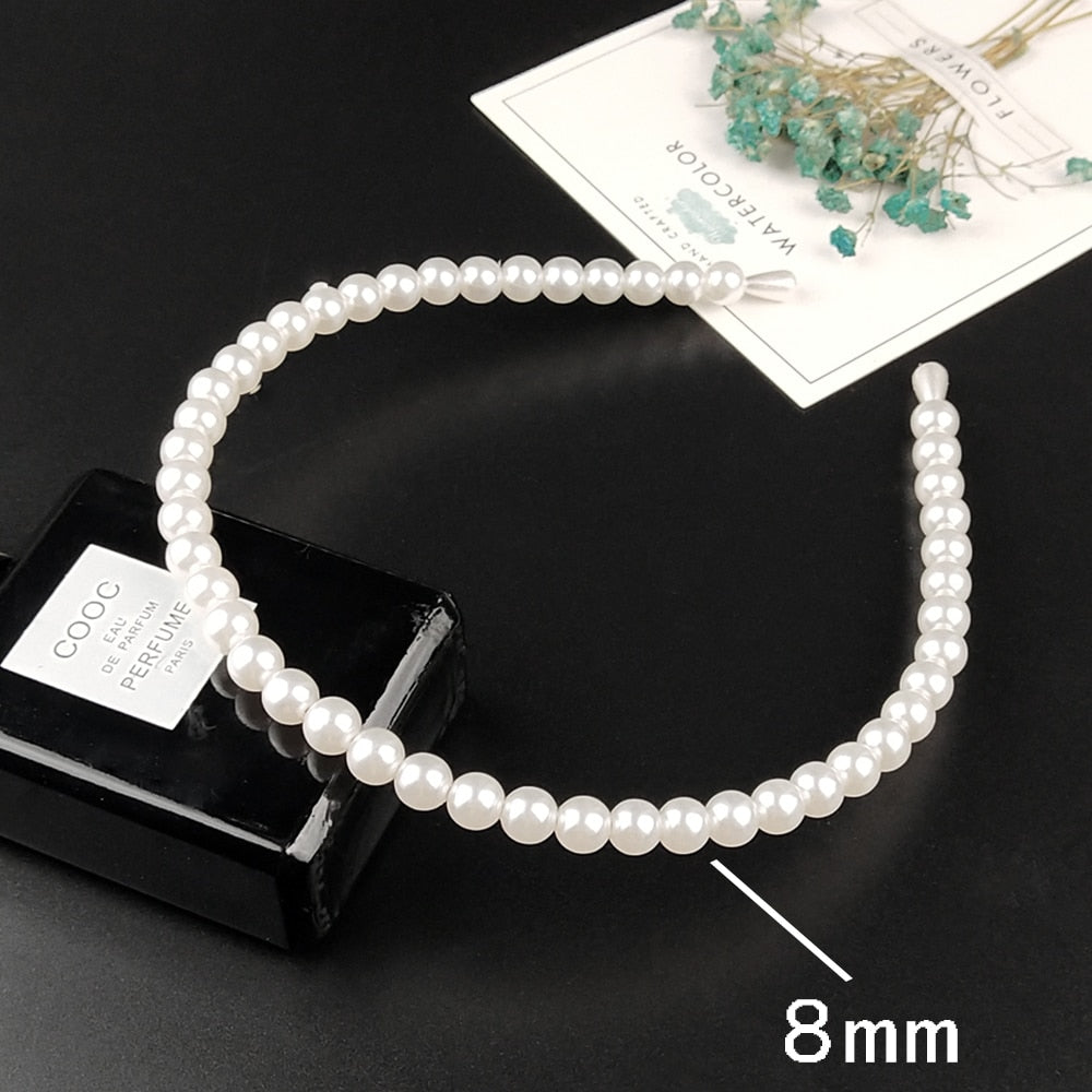 Luxury Big Pearl Hair hoop - Orchid Unique
