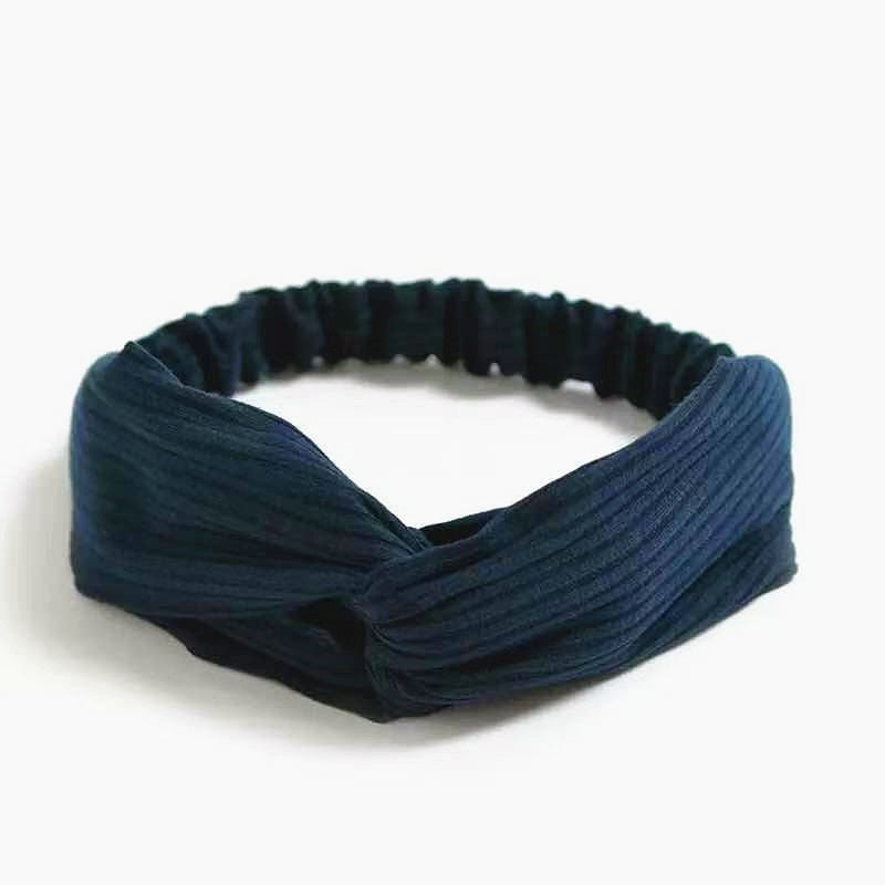 Vintage Cross Knot Elastic Hairbands - Orchid Unique