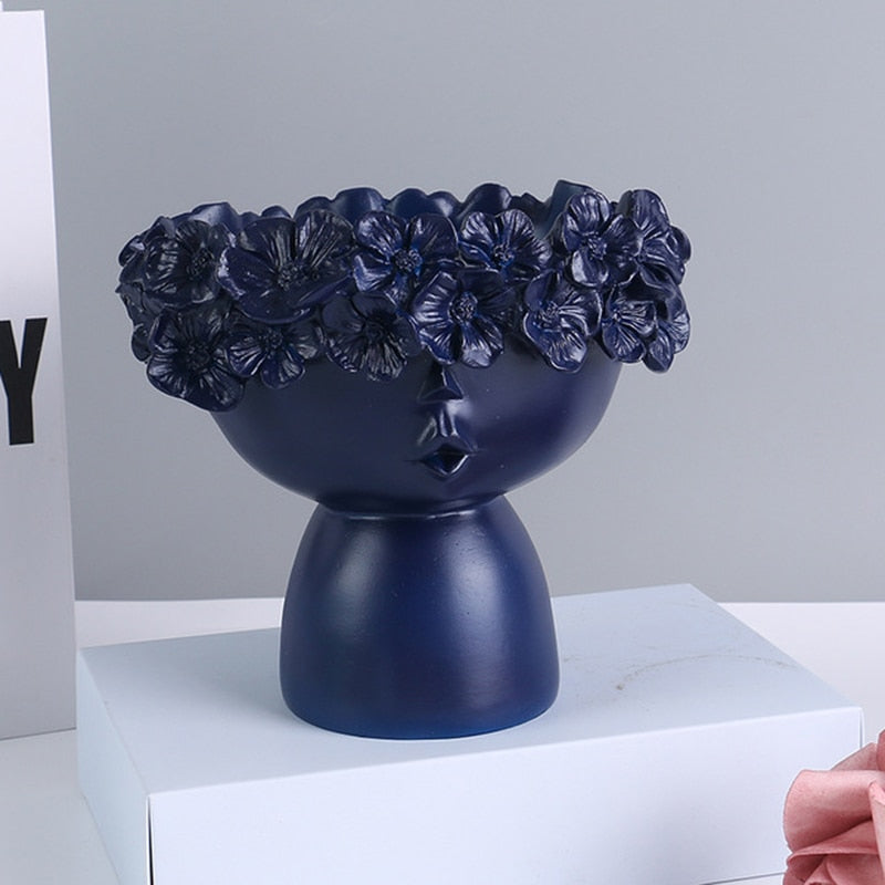 Nordic Resin Vase-Statue Sculpture - Orchid Unique
