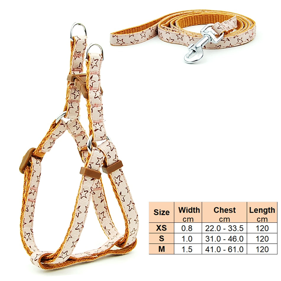 Adjustable small dog and cat harness - Orchid Unique
