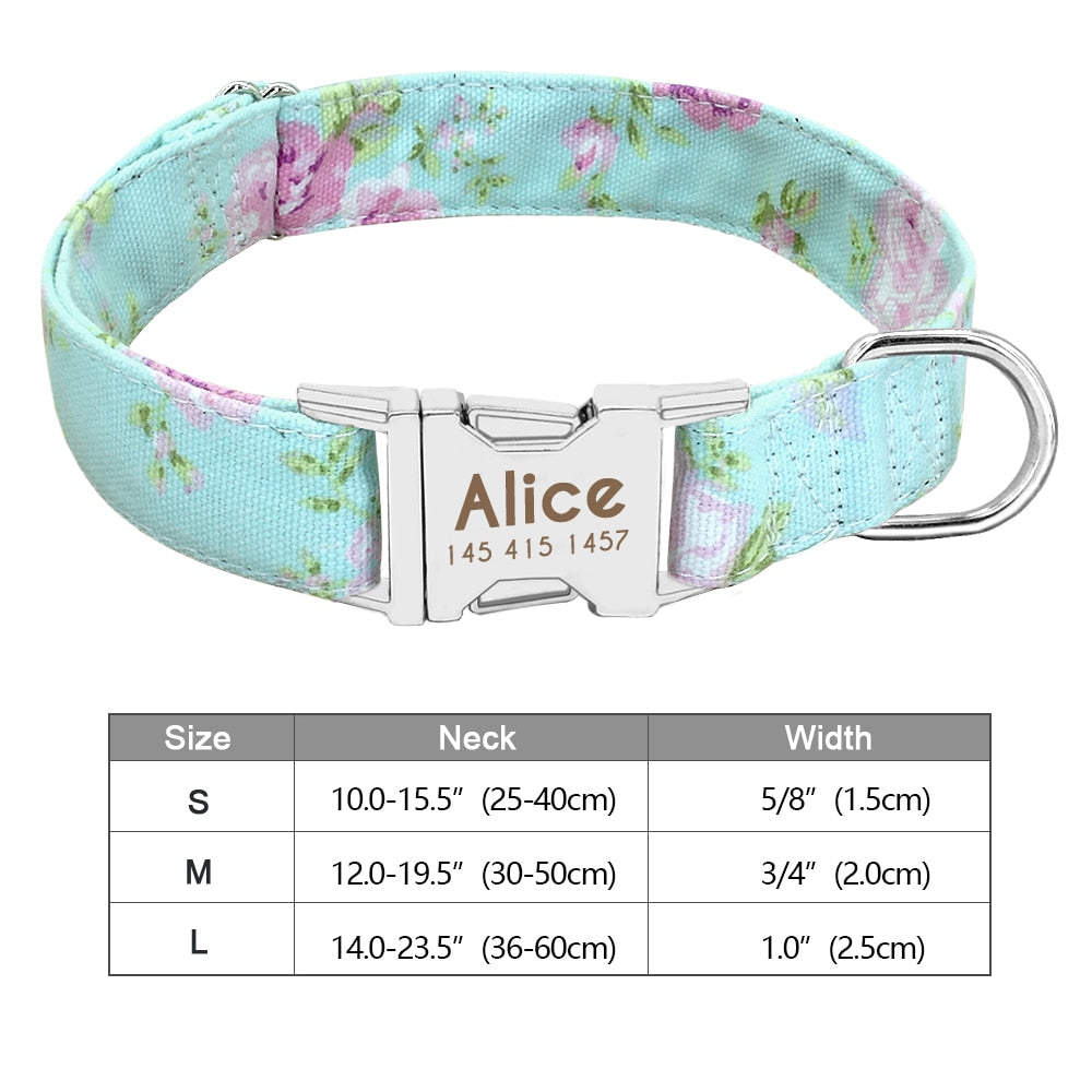 Personalized Dog Accessories Collar - Orchid Unique