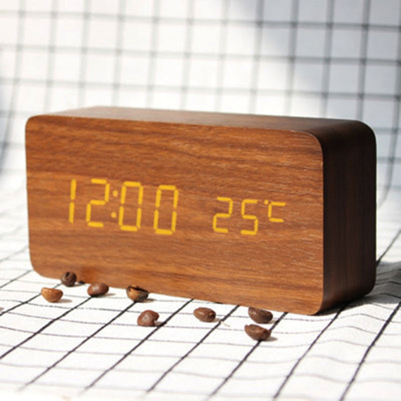 Dual Display Smart Digital LED Alarm Clock - Orchid Unique