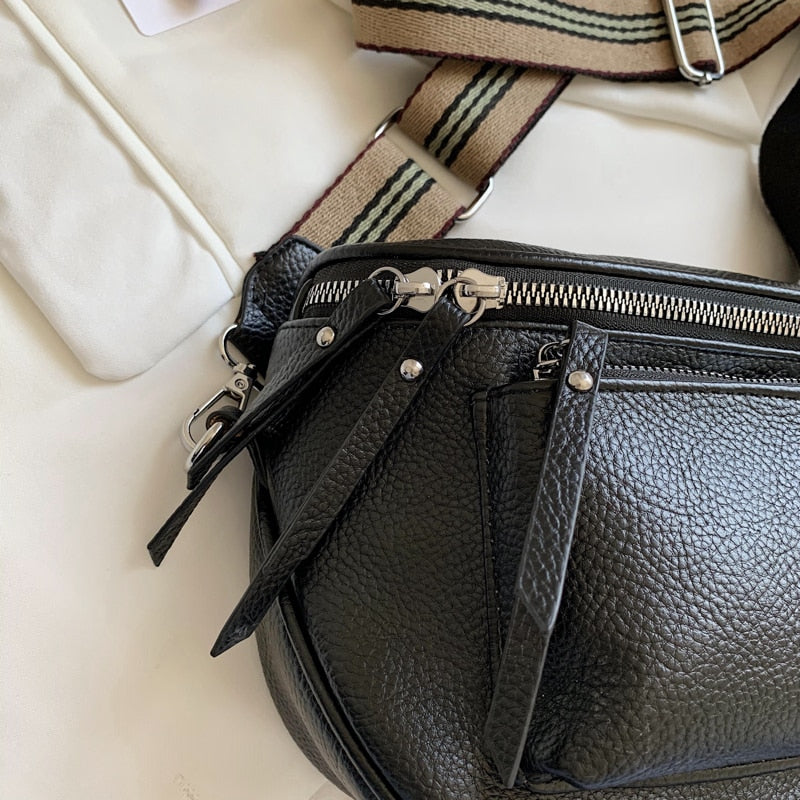 Mini Retro Leather Shoulder Strap Bag - Orchid Unique