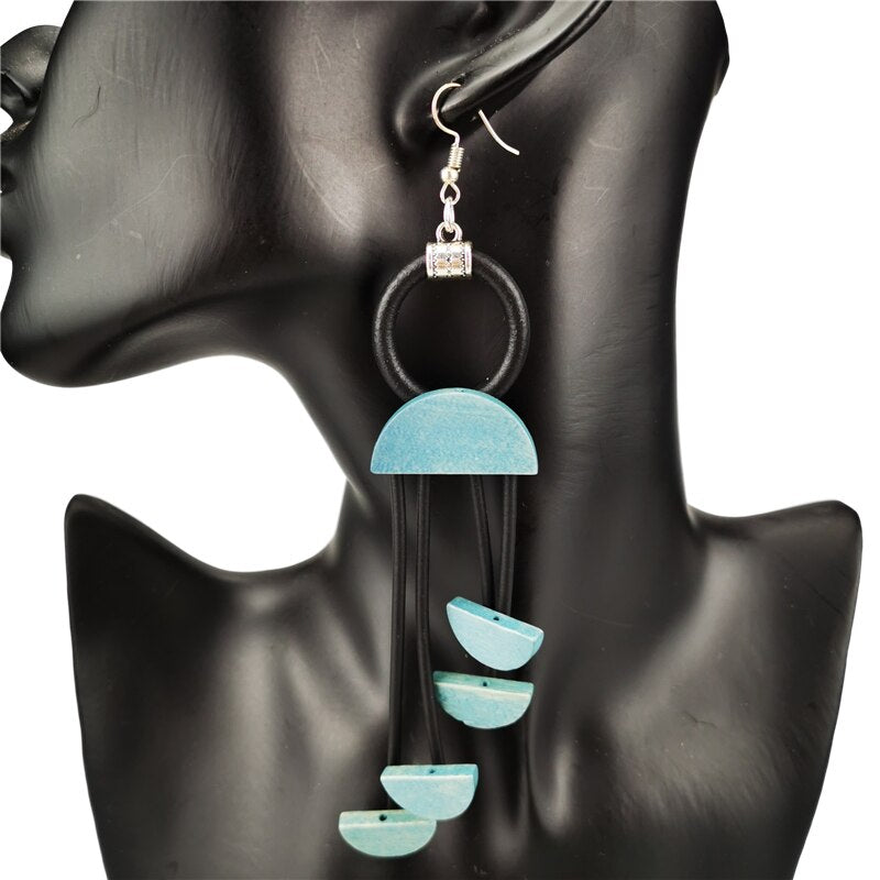 Gothic Wood Earrings - Orchid Unique