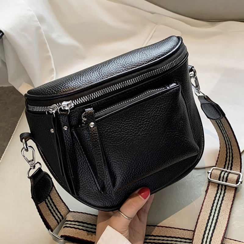 Mini Retro Leather Shoulder Strap Bag - Orchid Unique