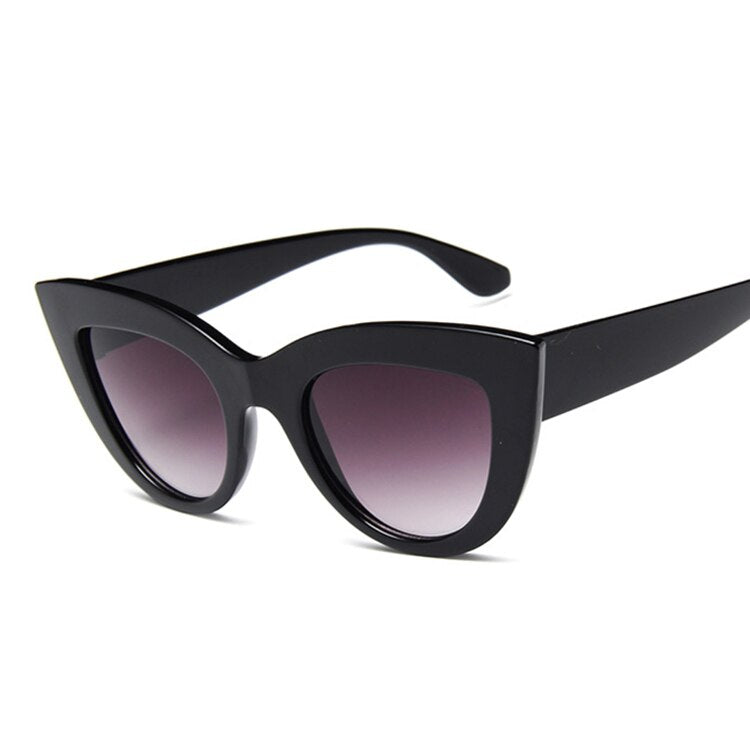 Round Cat Eye Style Sunglasses - Orchid Unique