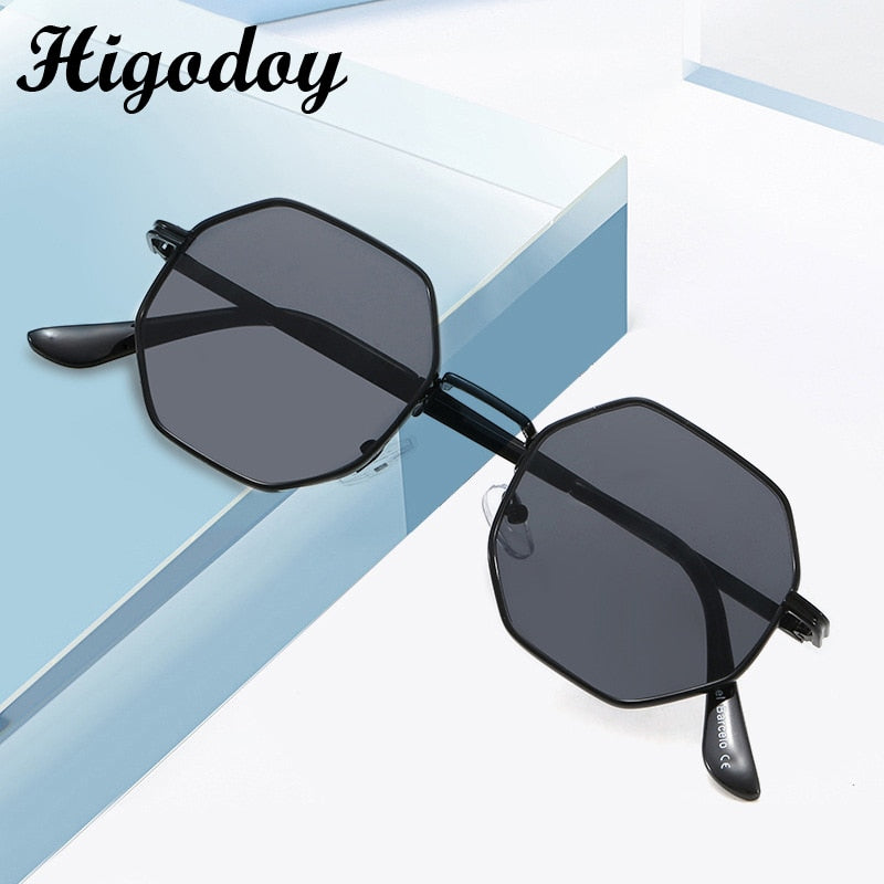 Vintage Octagon Metal Sunglasses - Orchid Unique