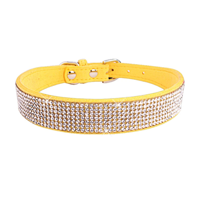 Crystal Glitter Rhinestone Pet Collar - Orchid Unique