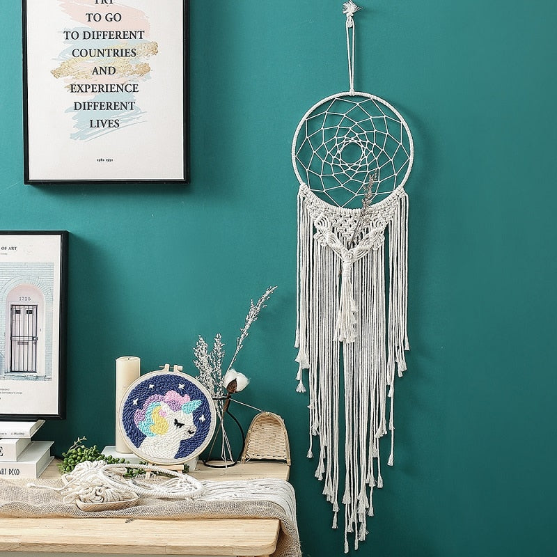 Nordic Dreamcatcher Wall Hanging - Orchid Unique