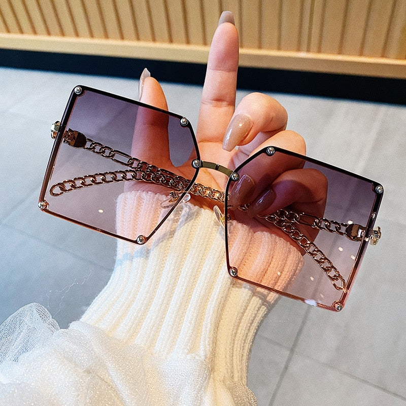 Oversize Sunglasses - Orchid Unique