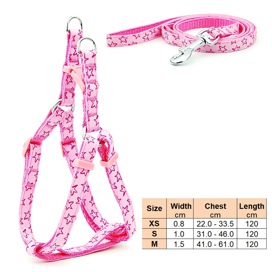 Adjustable small dog and cat harness - Orchid Unique