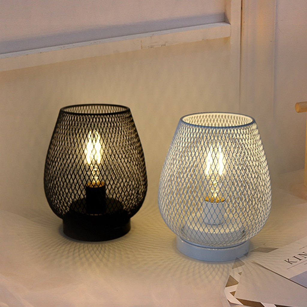 Birdcage Shape Iron Table Lamp - Orchid Unique