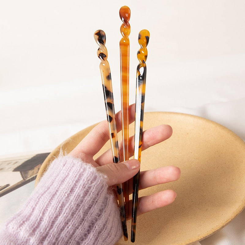 Acetate Hairpins - Orchid Unique
