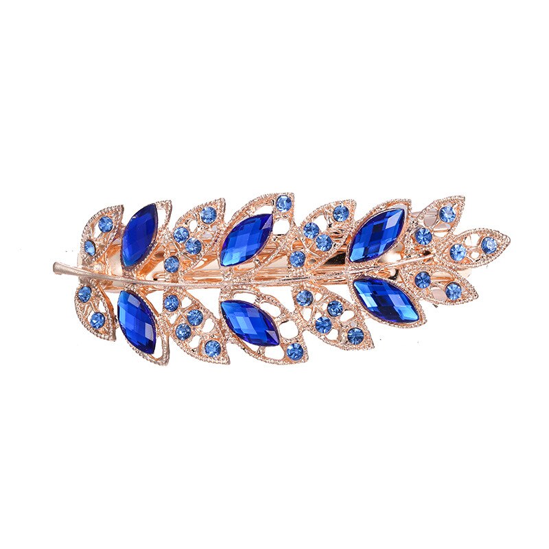 Crystalline rhinestone hairpin - Orchid Unique