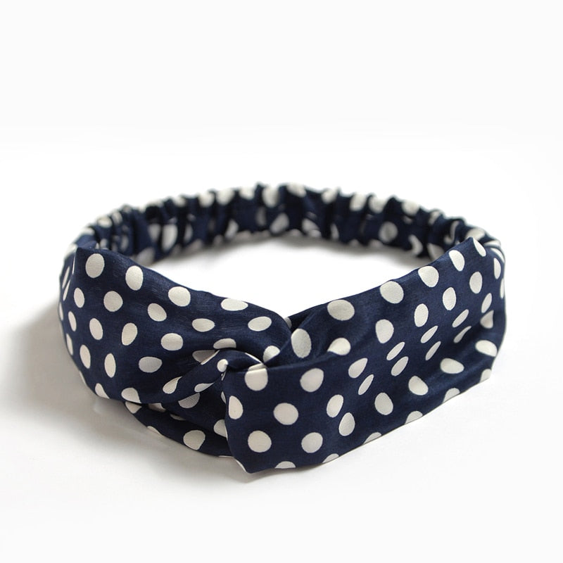 New print Knot Women Headband Vintage Hairband Girls Headwear Leopard Headband Hair Accessories dress Gift hair ties scrunchie - Orchid Unique