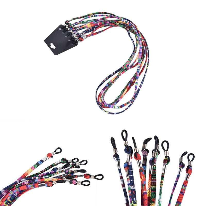 Colorful Cotton Blend Sunglasses Strap - Orchid Unique
