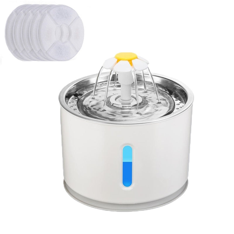 Automatic Pet Cat Water Fountain - Orchid Unique