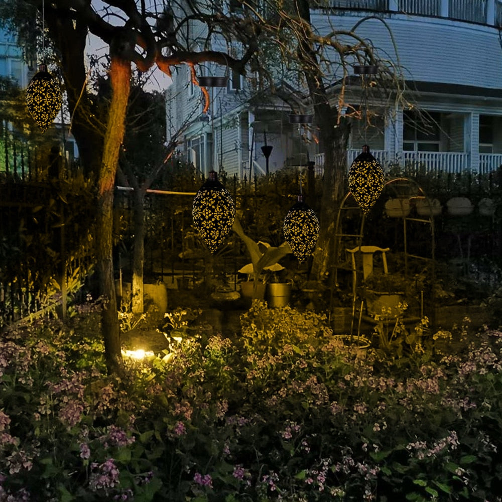 Solar Light LED Lantern Garland Waterproof - Orchid Unique