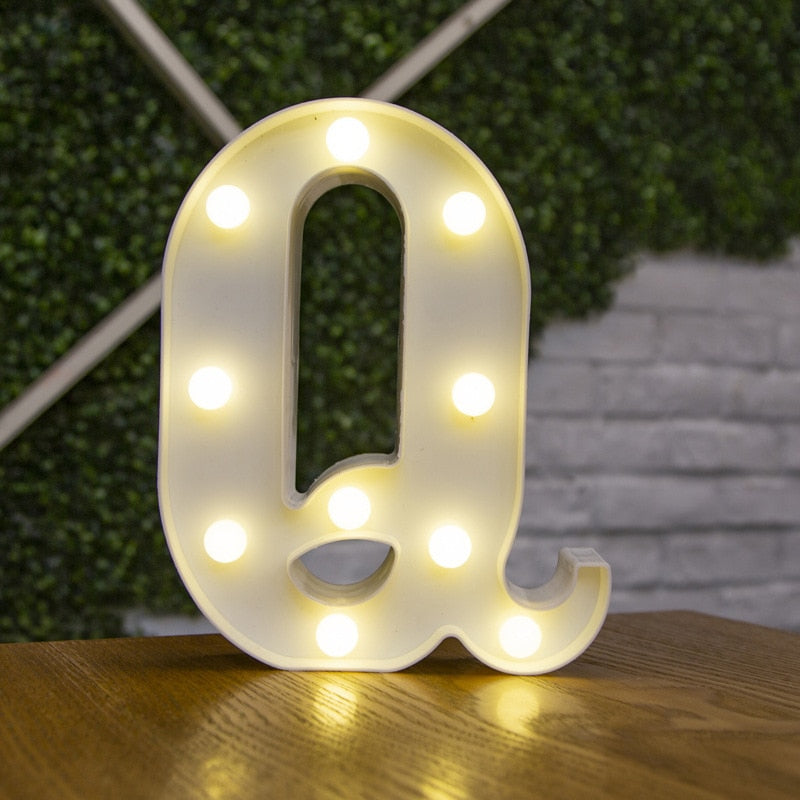 Luxury Alphabet Letter LED Lights - Orchid Unique