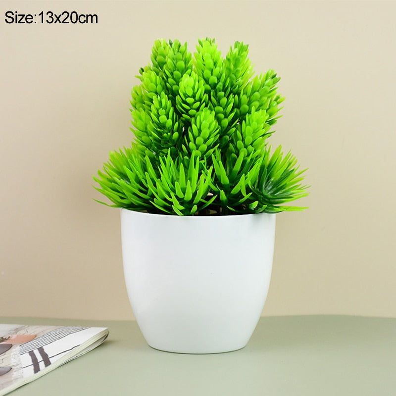 vase + Mall Tree Grass Plants Pot Ornament - Orchid Unique