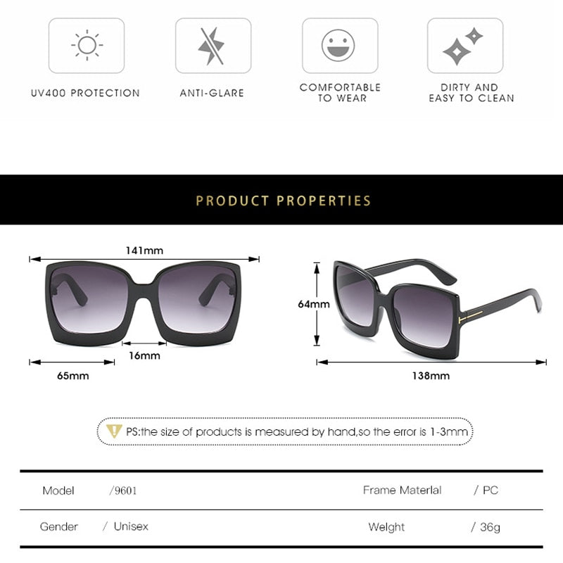 Big Frame Gradient Sunglasses - Orchid Unique