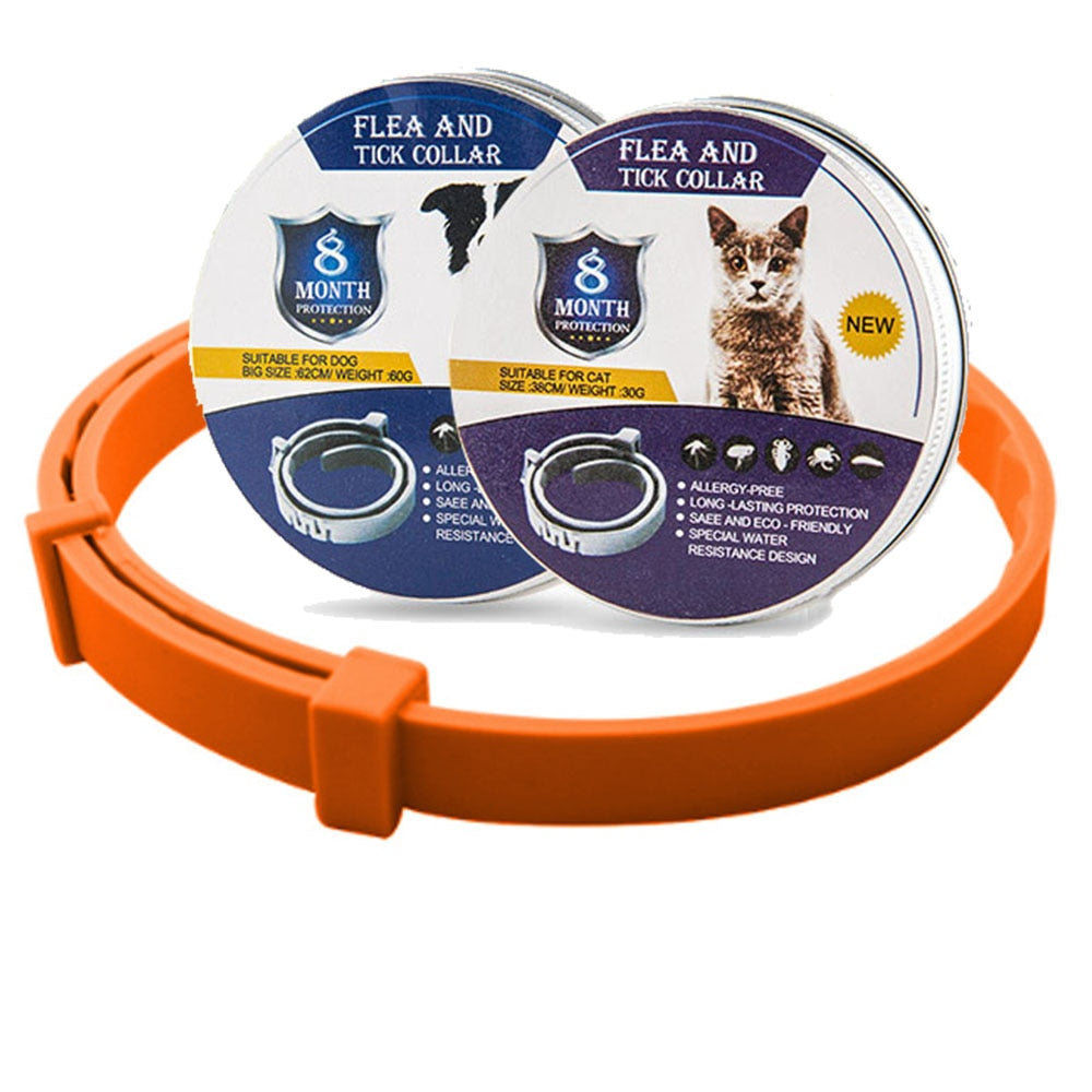 Adjustable Pet Collar Flea & Tick Prevention - Orchid Unique