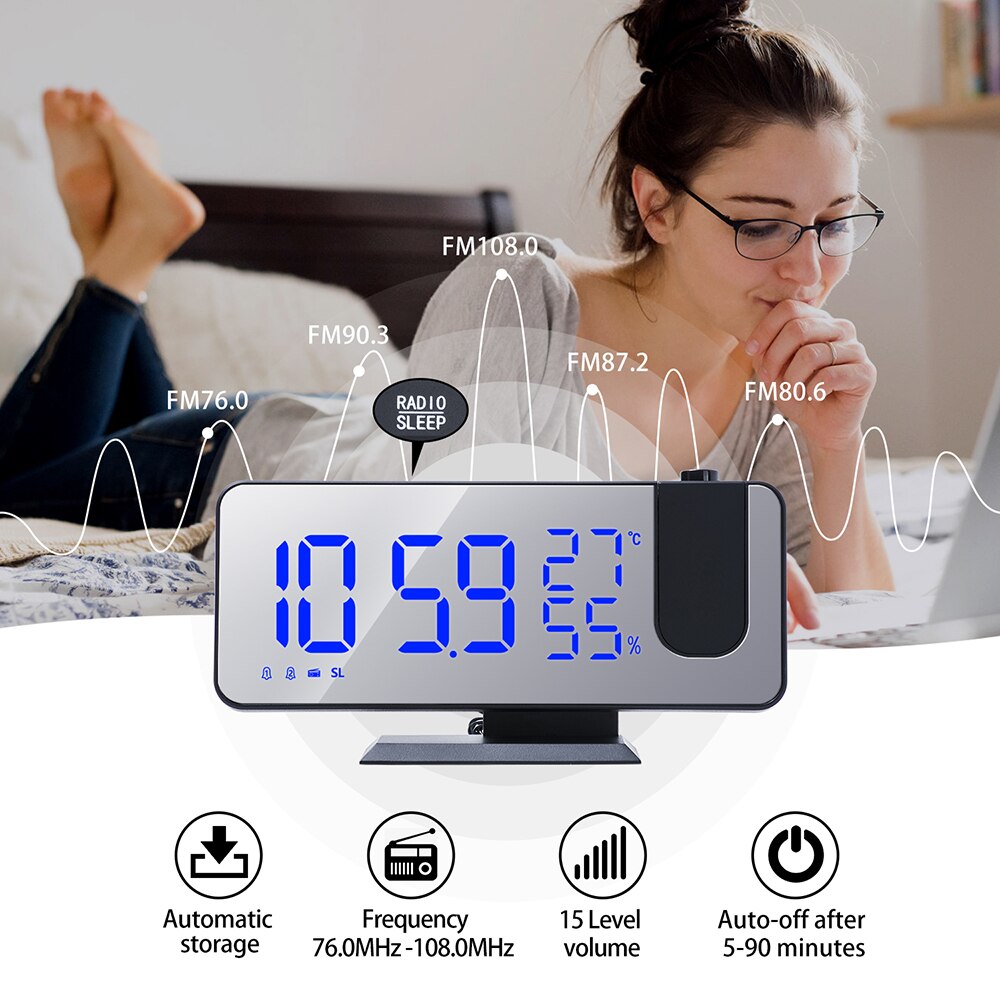 Multifunctional LED Digital Alarm Clock - Orchid Unique