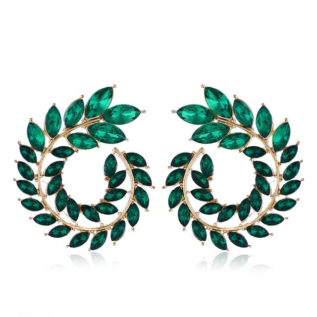 XIYANIKE 10 Colors Rhinestone Statement Earrings - Orchid Unique