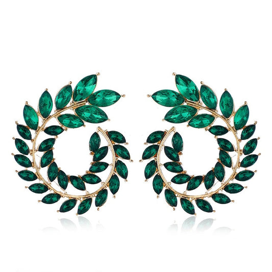 XIYANIKE 10 Colors Rhinestone Statement Earrings - Orchid Unique