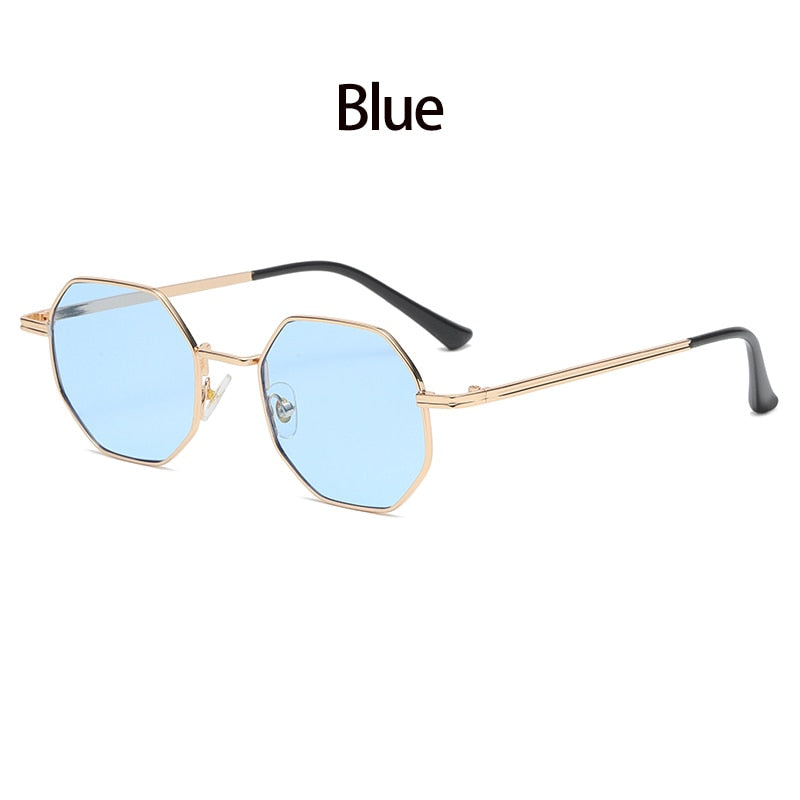 Vintage Octagon Metal Sunglasses - Orchid Unique