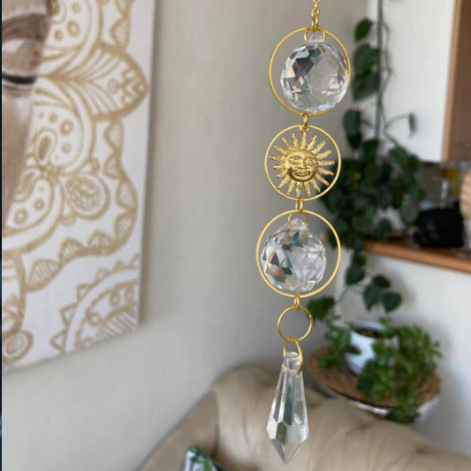 Cage Sun Catcher Crystal Rainbow Maker - Orchid Unique