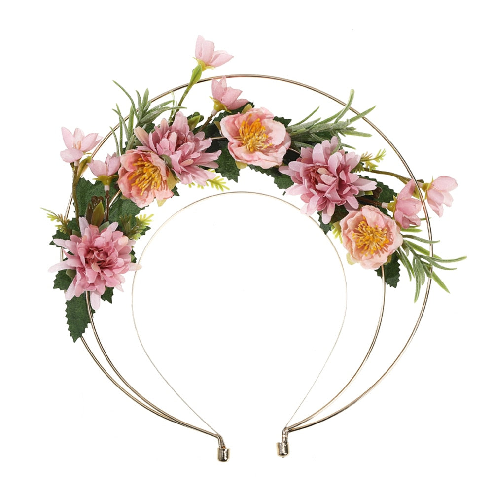Molans Spring Bohemian Flower Crowns - Orchid Unique