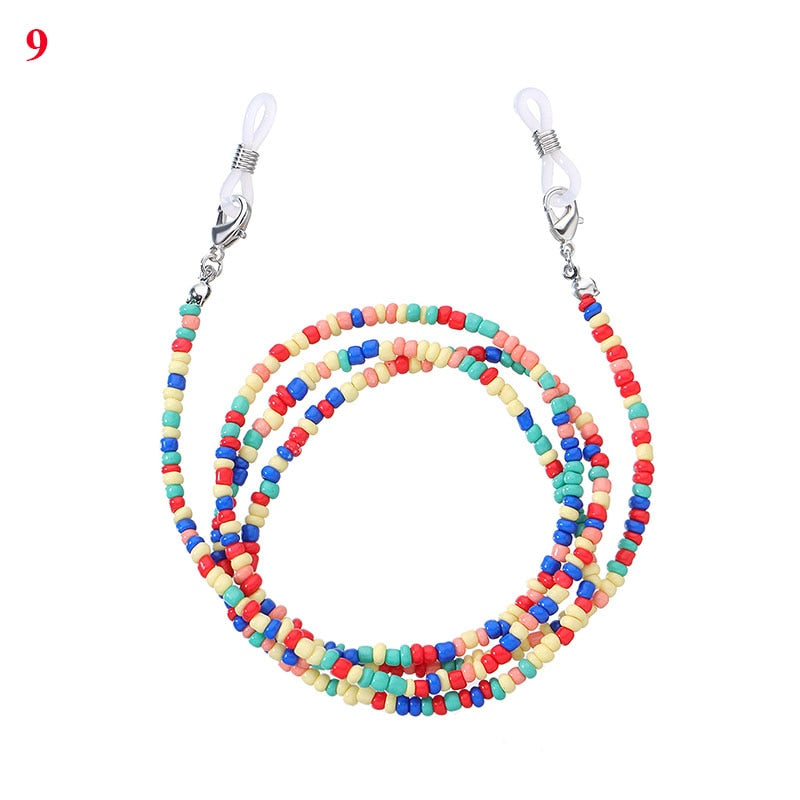Bohemian Colored Glasses Chains - Orchid Unique