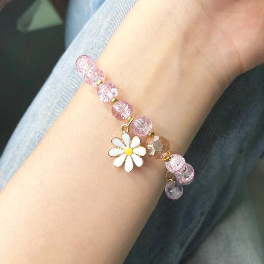 Bohemian Daisy Flowers Bracelet - Orchid Unique
