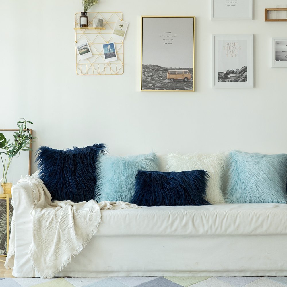 Soft fluffy Plush Cushion Cover - Orchid Unique