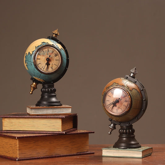 Porch Globe Desktop Clock for Decoration - Orchid Unique