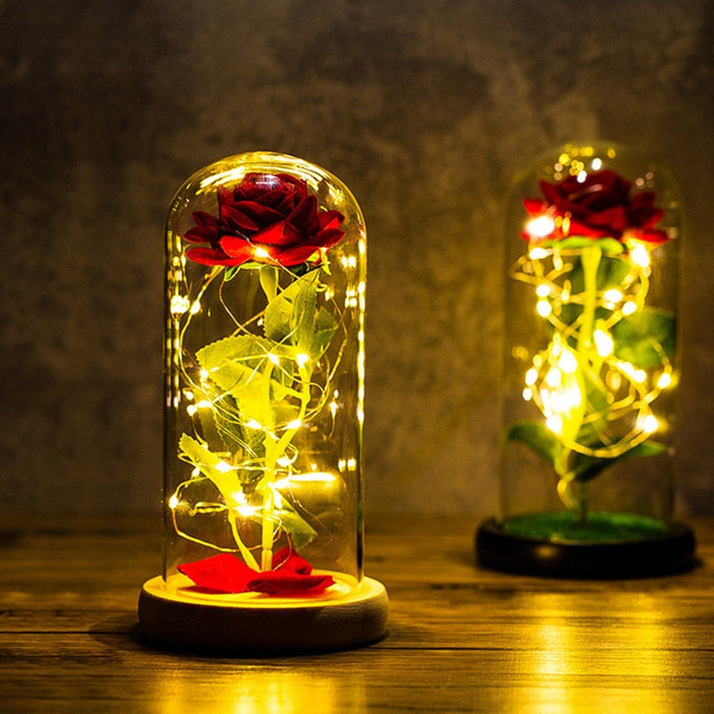 Rose LED Light Foil Flower - Orchid Unique