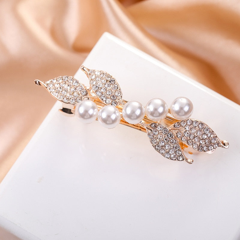 Crystalline rhinestone hairpin - Orchid Unique