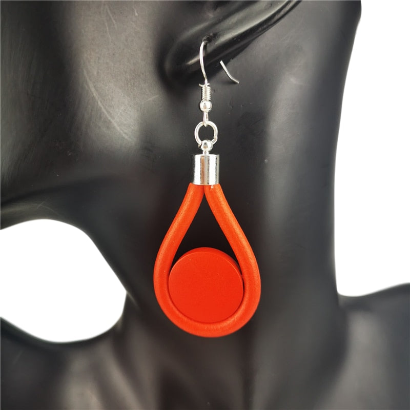 Gothic Wood Earrings - Orchid Unique