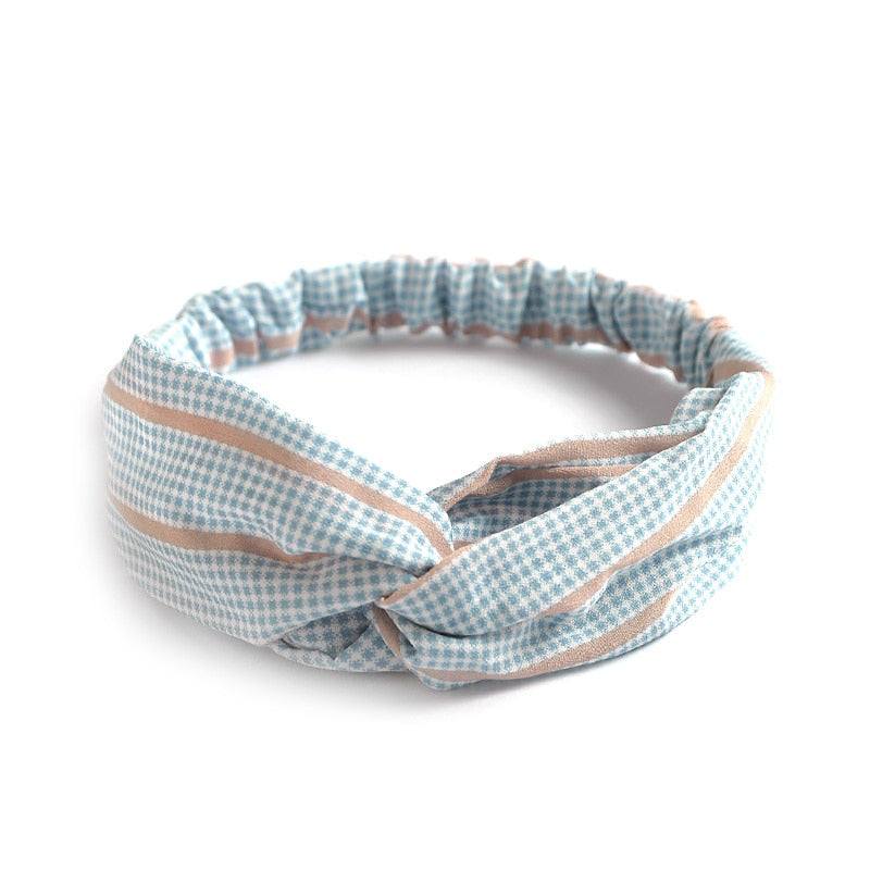 New print Knot Women Headband Vintage Hairband Girls Headwear Leopard Headband Hair Accessories dress Gift hair ties scrunchie - Orchid Unique