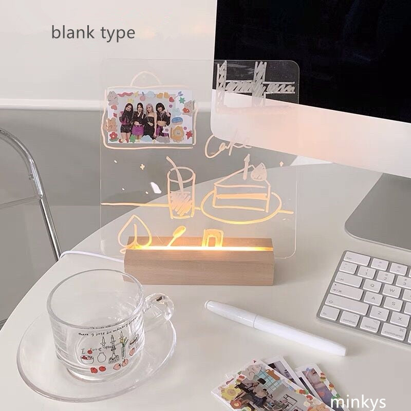 Memo Message Board Lamp - Orchid Unique